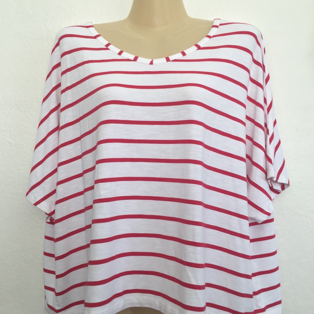 Chico’s Striped Dolman Sleeve Top